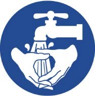 Wash Hands ISO Label (#ISO417AP)