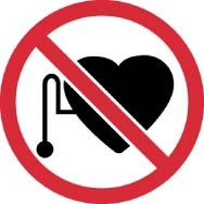 No Pacemakers ISO Label (#ISO426AP)