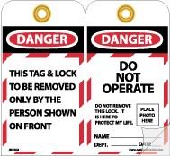 Jumbo Self-Laminating Lockout Tag (#JMTAG2)