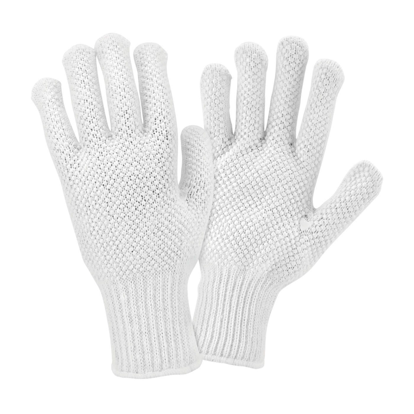 PIP® Seamless Knit Cotton / Polyester Glove with Double-Sided PVC Dot Grip  (#K708SKBSW)