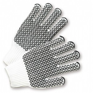PIP® Seamless Knit Cotton / Polyester Glove with Double-Sided PVC Honeycomb Grip  (#K708SKHW)
