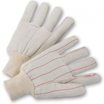 PIP® Cotton Corded Double Palm Glove with Nap-in Finish - Knitwrist  (#K81SCNCI)