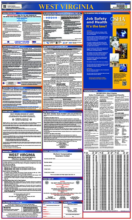 West Virginia Labor Law Poster (#LLP-WV)