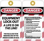 Equipment Lock-Out Tag (#LOTAG27)