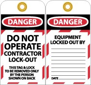 Do Not Operate Contractor L/O Tag (#LOTAG32)