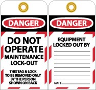 Do Not Operate Maintenance L/O Tag (#LOTAG33)