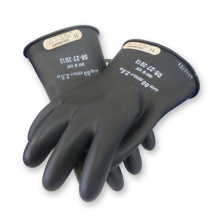 Rubber Insulated Gloves, Class 00, 11" Length (#LRIG-00-11)
