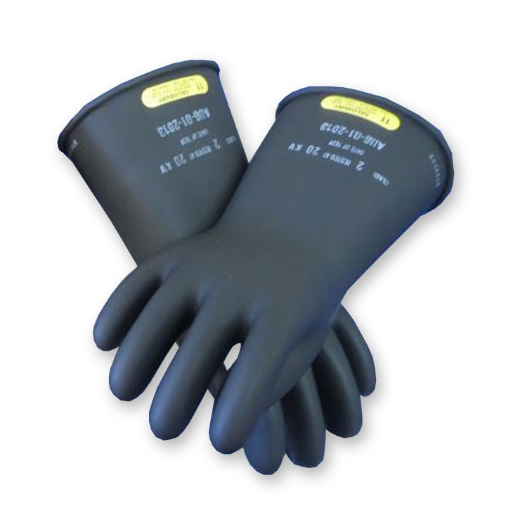 Rubber insulated Gloves, Class 2", 14" Length (#LRIG-2-14)