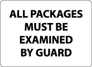 All Packages Must Be Examined By Guard Security Sign (#M101)