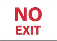 No Exit Sign (#M199)