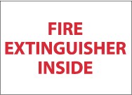 Fire Extinguisher Inside Sign (#M28)