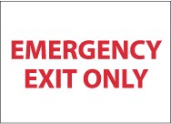 Emergency Exit Only Sign (#M34)