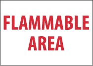 Flammable Area Sign (#M426)