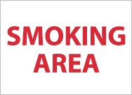 Smoking Area Sign (#M44)