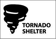 Tornado Shelter Sign (#M450)