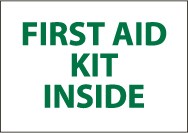 First Aid Kit Inside Sign (#M65)