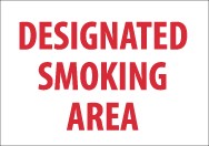 Designated Smoking Area Sign (#M701)