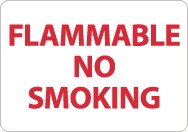 Flammable No Smoking Sign (#M702)