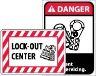 Lock-Out Center Sign (#M706)