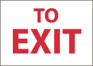 To Exit Sign (#M71)