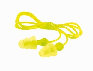 3M Tri-Flange Earplugs, corded (#P3000)