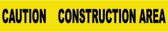 Caution Construction Area Barricade Tape (PT3)
