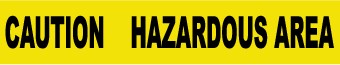 Caution Hazardous Area Barricade Tape (#PT32)