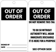 Out Of Order Tag (#RPT24)