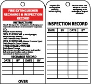 Fire Extinguisher Recharge & Inspection Record Tag (#RPT26)