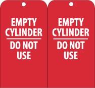 Empty Cylinder Do Not Use Tag (#RPT35)