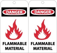 Danger Flammable Material Tag (#RPT71)