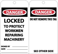 Danger Locked To Protect Workmen Repairing Machinery (#RPT79)