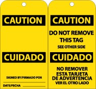 Caution Bilingual Tag (#RPT97)