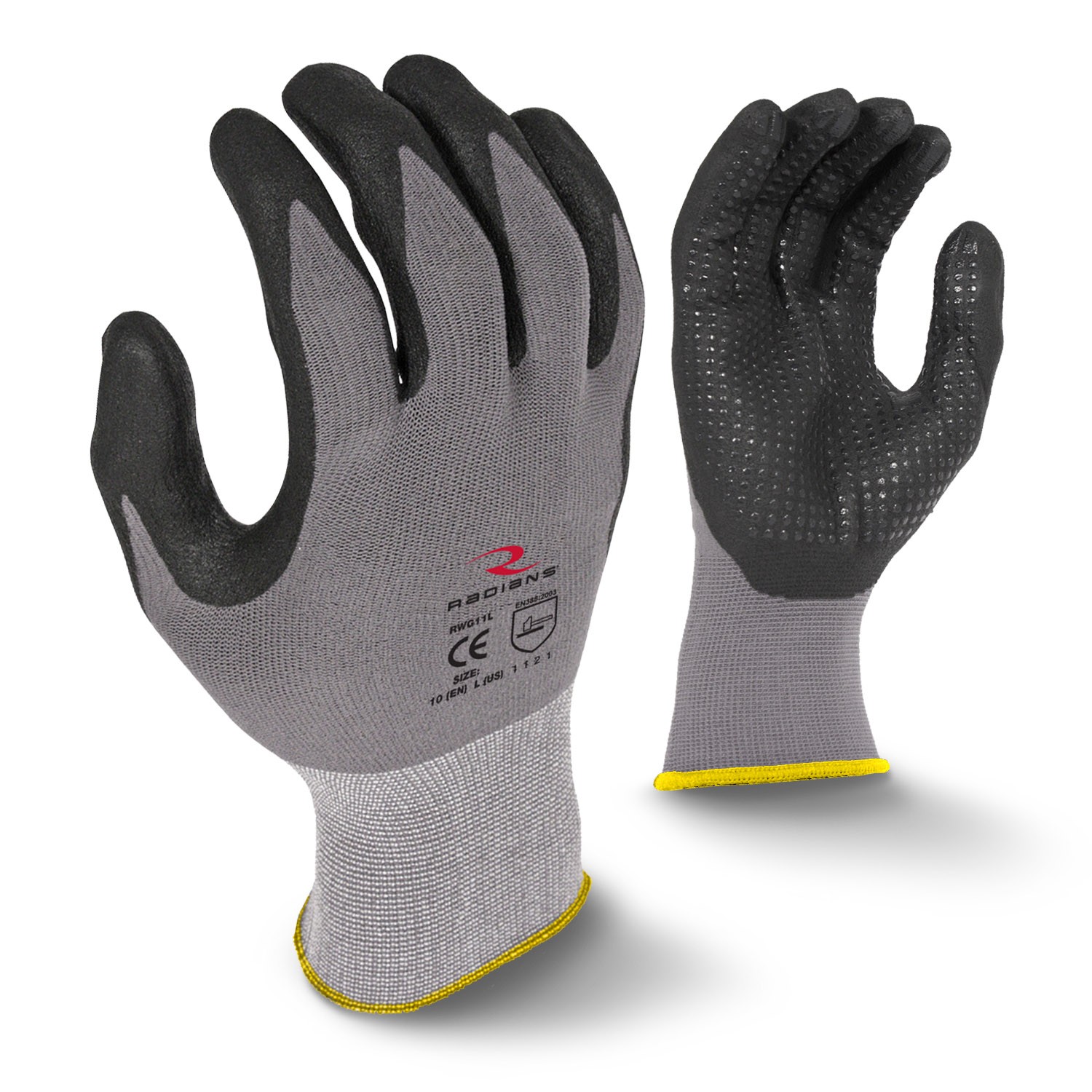 Radians Microdot Foam Nitrile Gripper Glove (#RWG11)