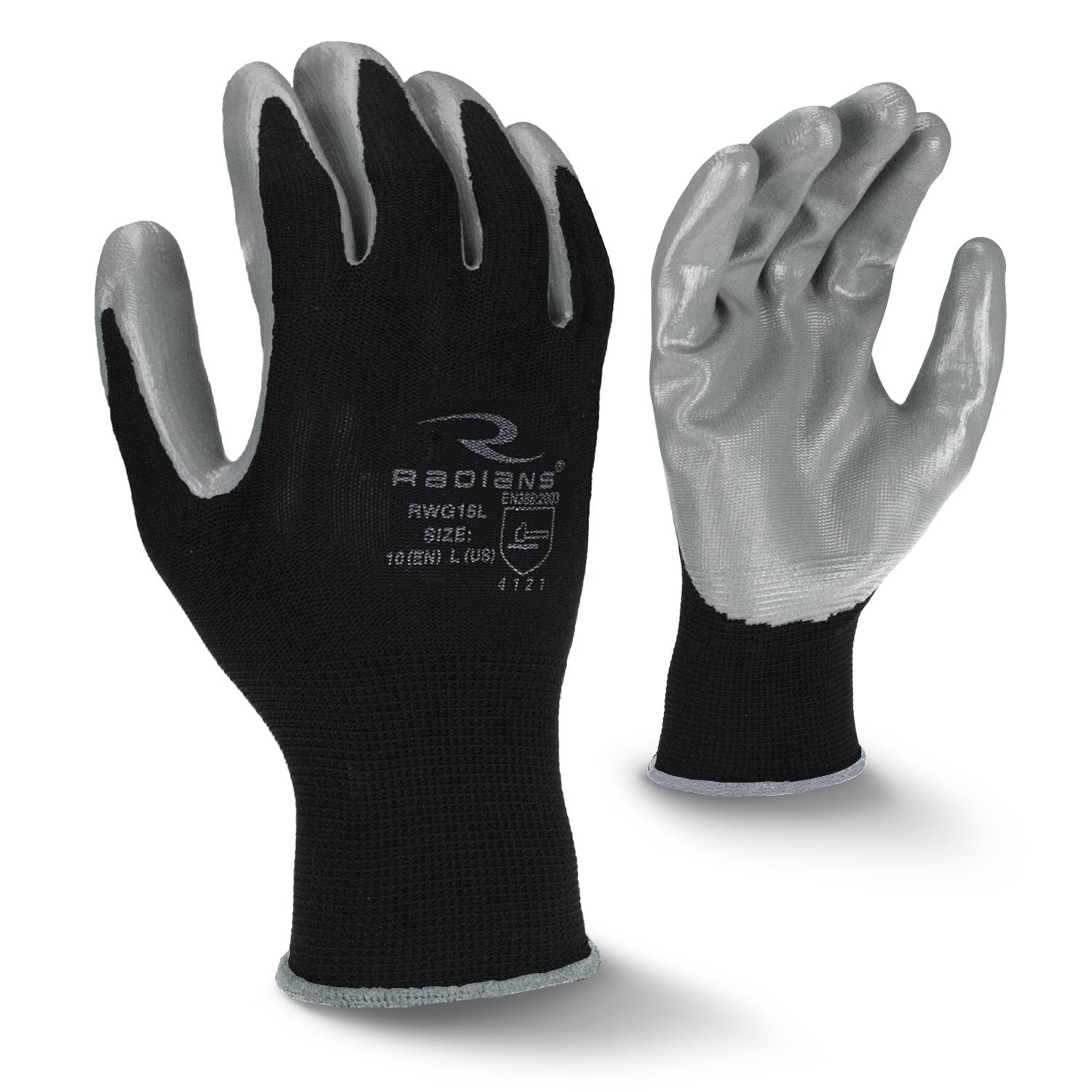 Radians Smooth Nitrile Palm Coated Glove (#RWG15)