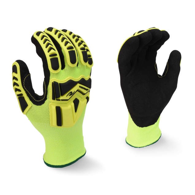 Radians High Visibility Work Glove with TPR and Padded Palm (#RWG23)