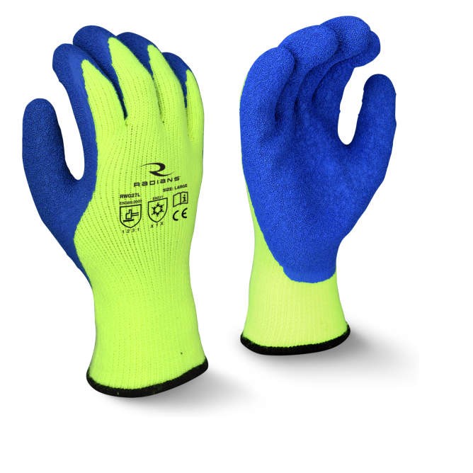 Radians Cut Protection Level A3 Dipped Winter Gripper Glove (#RWG27)