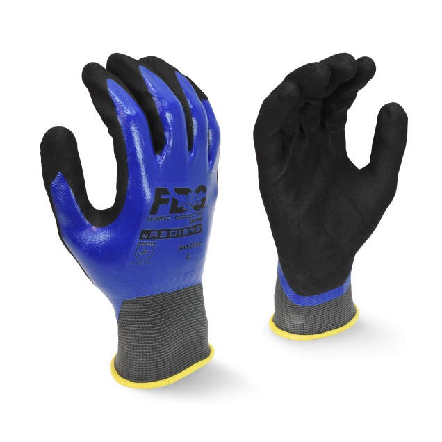 Radians FDG Coating Full Dipped Waterproof Nitrile Work Glove (#RWG32)