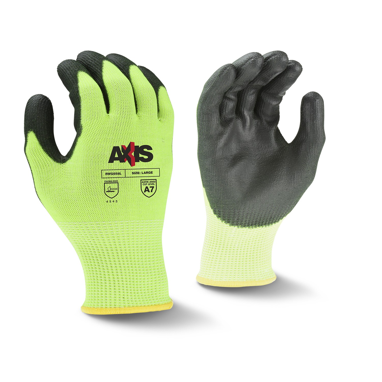 Axis™ Cut Protection Level A7 PU Coated Glove (#RWG558)