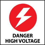 Danger High Voltage Safety Label (#S11AP)