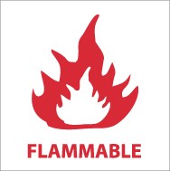 Flammable Safety Label (#S12AP)