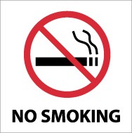 No Smoking Safety Label (#S1AP)