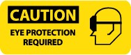 Caution Eye Protection Required Pictorial Sign (#SA101)