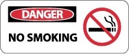 Danger No Smoking Pictorial Sign (#SA106)