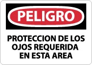 Peligro Proteccion De Los Ojos Requerida En Esta Area Sign (#SPD201)