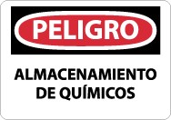 Peligro Almacenamiento De Quimicos Sign (#SPD239)
