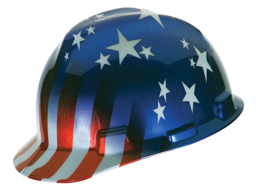 MSA American Stars and Stripes V-Gard Protective Cap (#10052945)