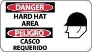 Danger Hard Hat Area Spanish Sign (#SPSA104)