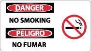 Danger No Smoking Spanish Sign (#SPSA106)