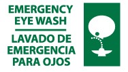 Emergency Eye Wash Spanish Sign (#SPSA173)